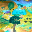 Art for Peace Contest: Peaceful Village life in Cambodia